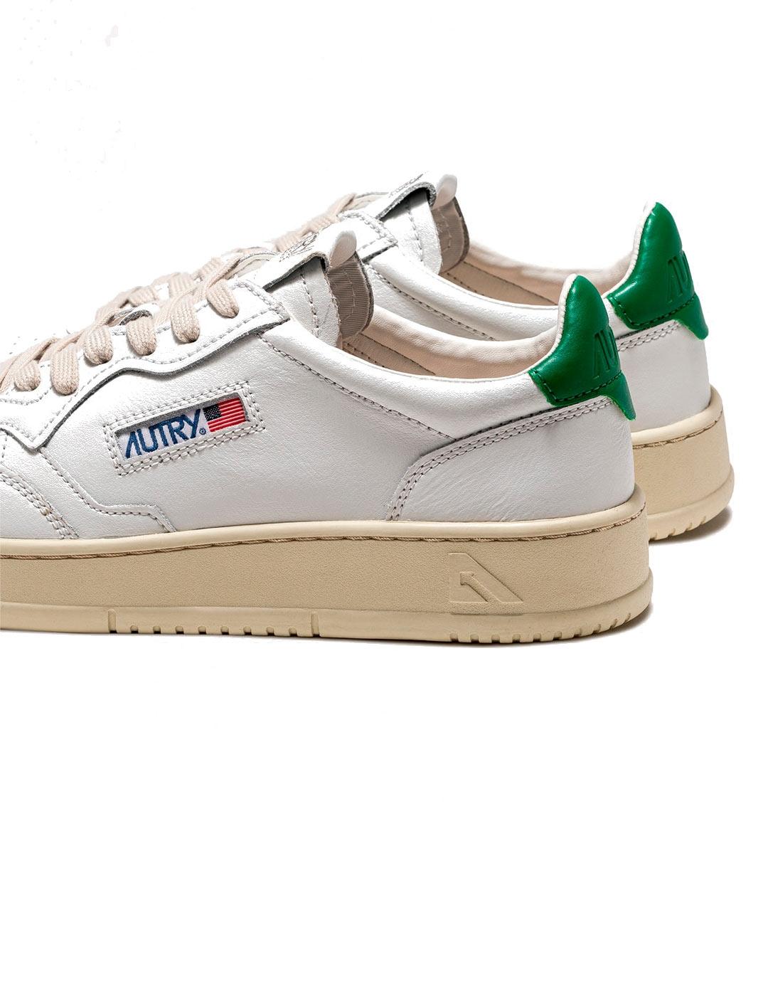 Autry Medalist Low AULW LL20 Zapatillas Mujer Blanca/Verde