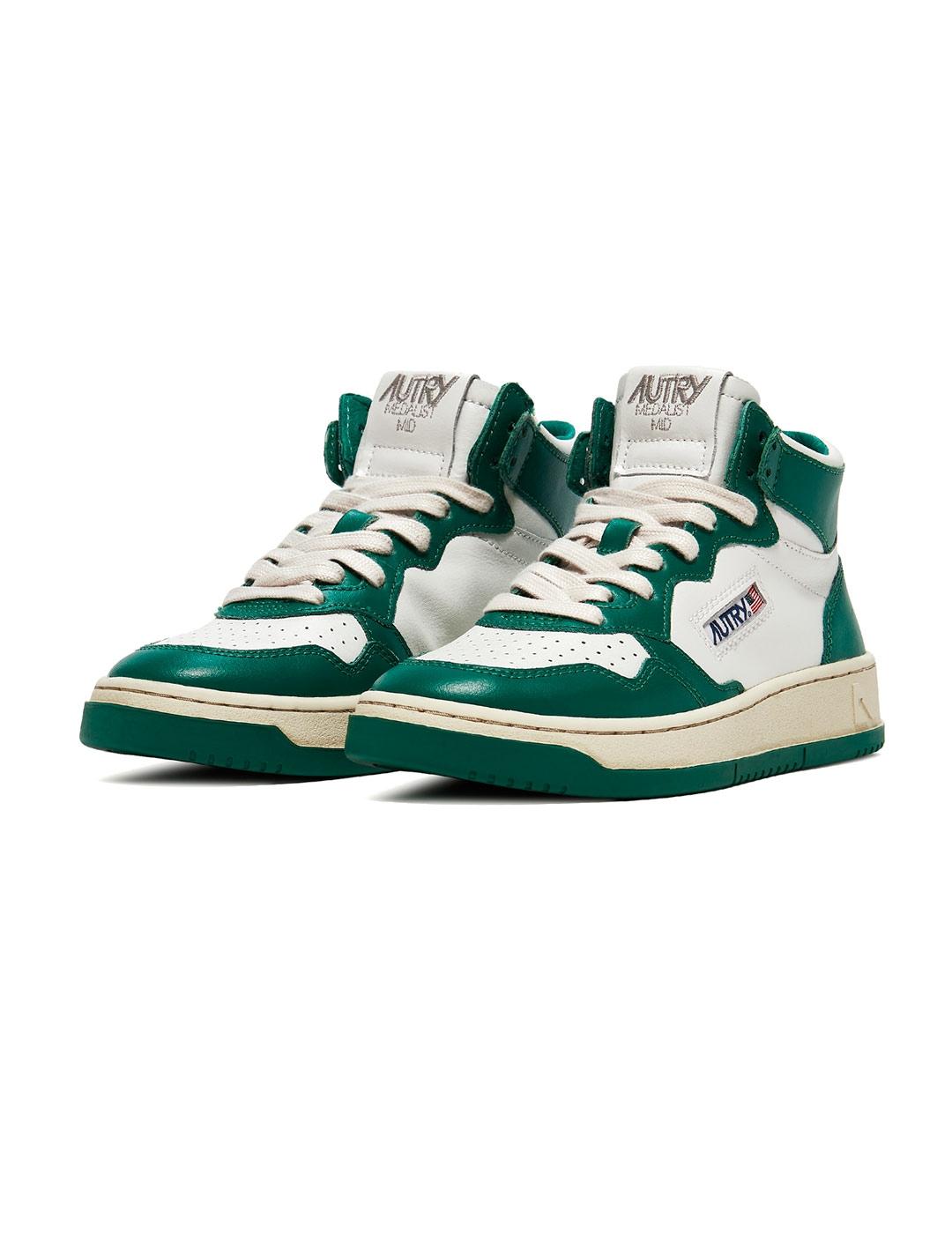 Autry Medalist Mid AUMW WB03 Zapatillas Mujer Verde