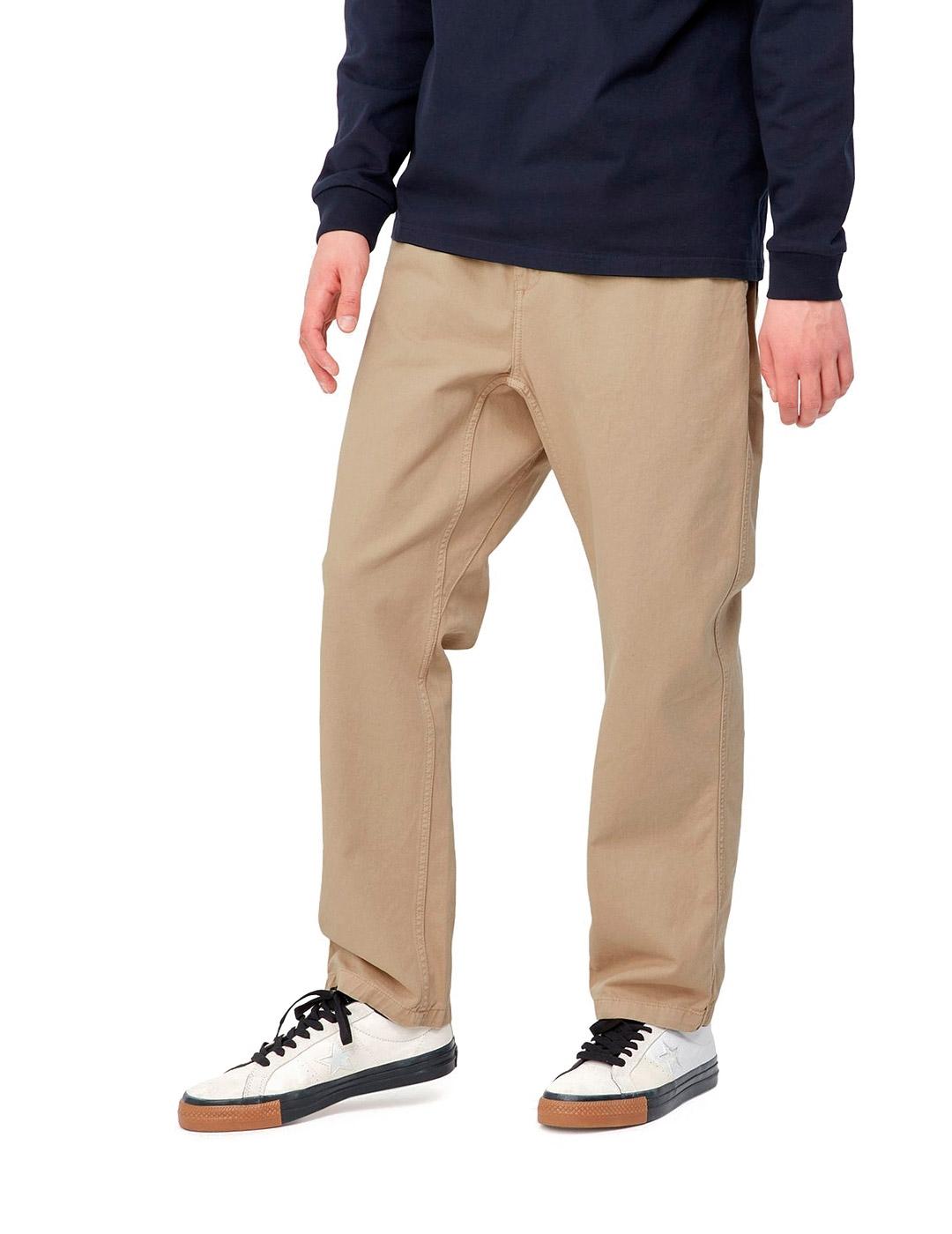 Carhartt Flint Pant Organic Pantalón Hombre Beige