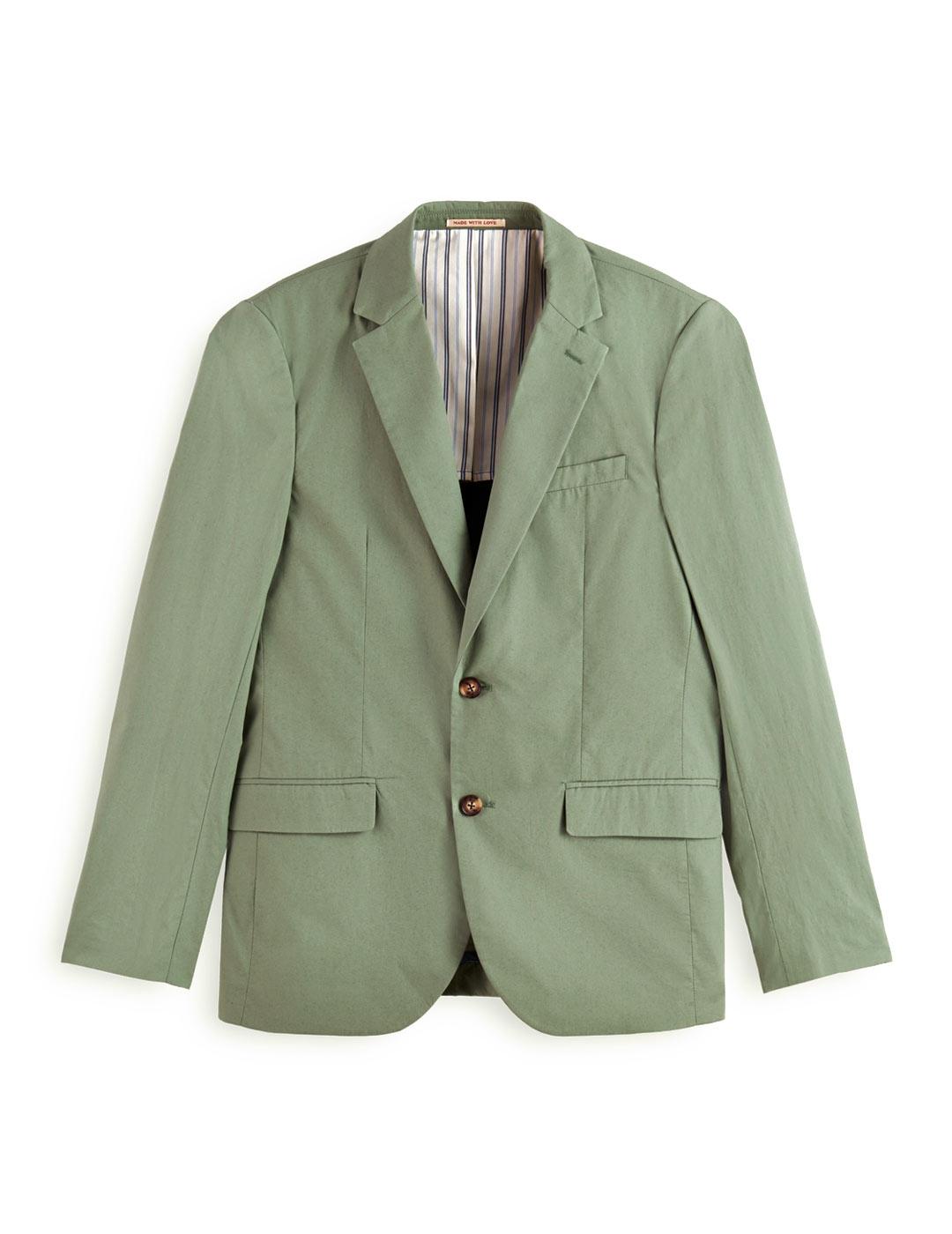 Scotch Soda Americana De Popelín Verde