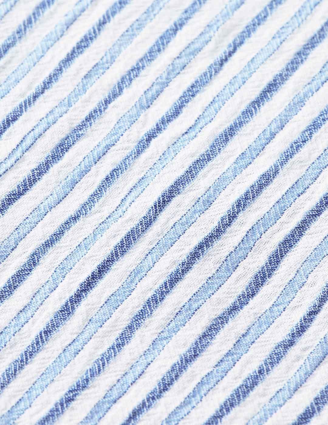 Scotch Soda Rayas Regular Fit Camisa Azul