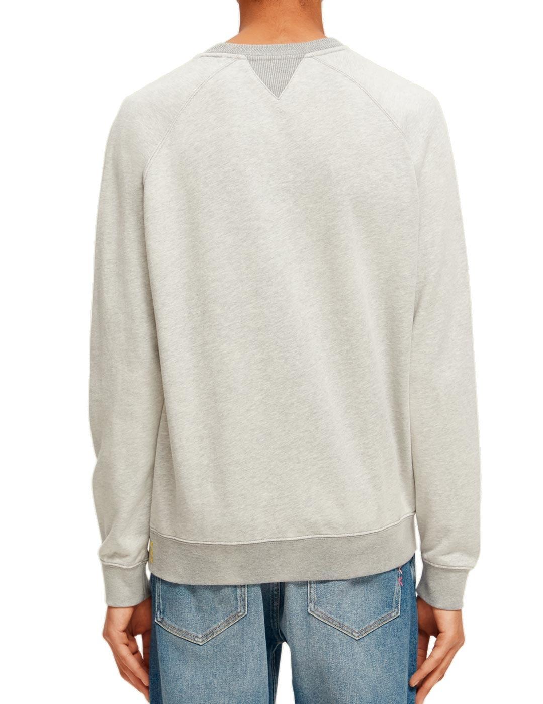 Scotch Soda Sudadera Ams Vintage Gris