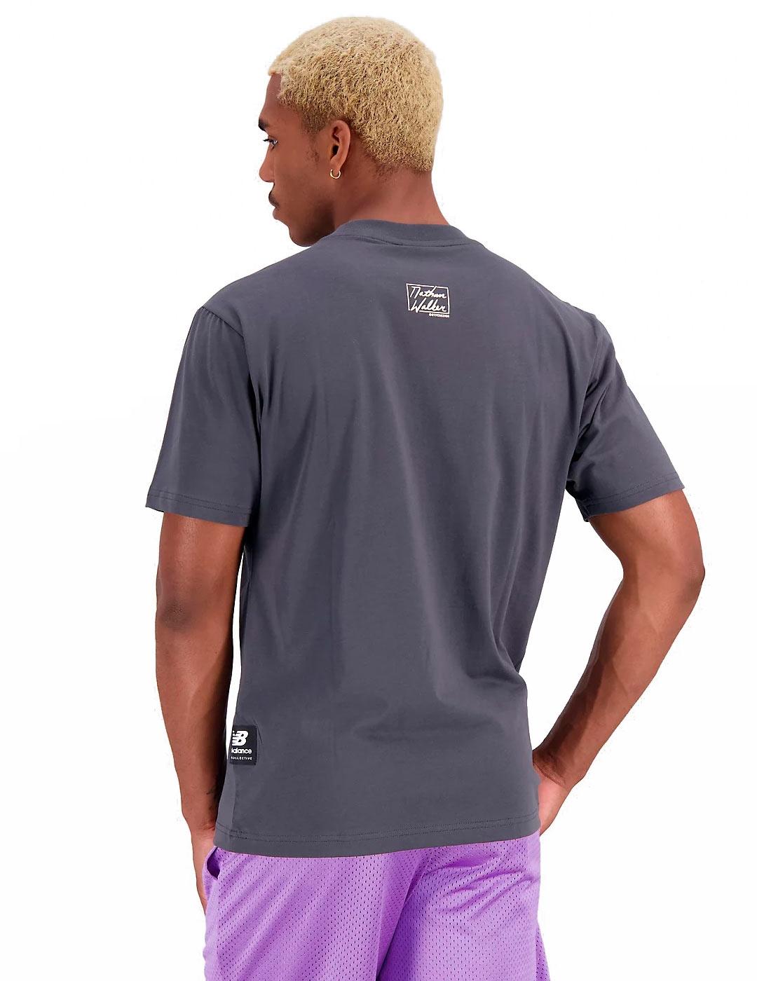 Camiseta New Balance Gráfico Gris Antracita