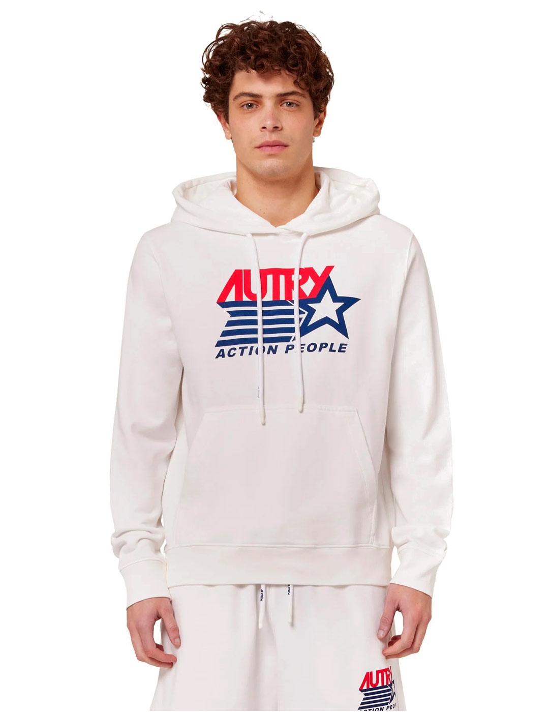 Autry Sudadera Capucha Hombre Blanca