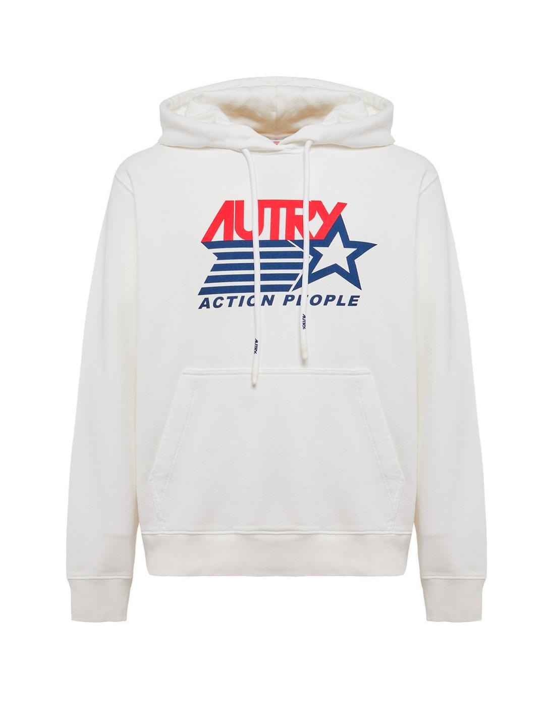 Autry Sudadera Capucha Hombre Blanca