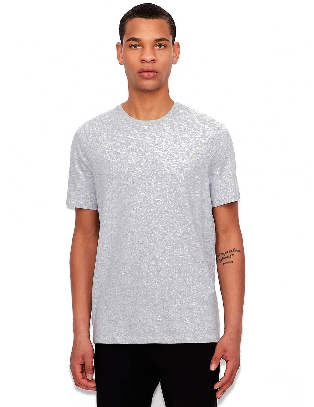 Armani Exchange Camiseta Hombre Gris
