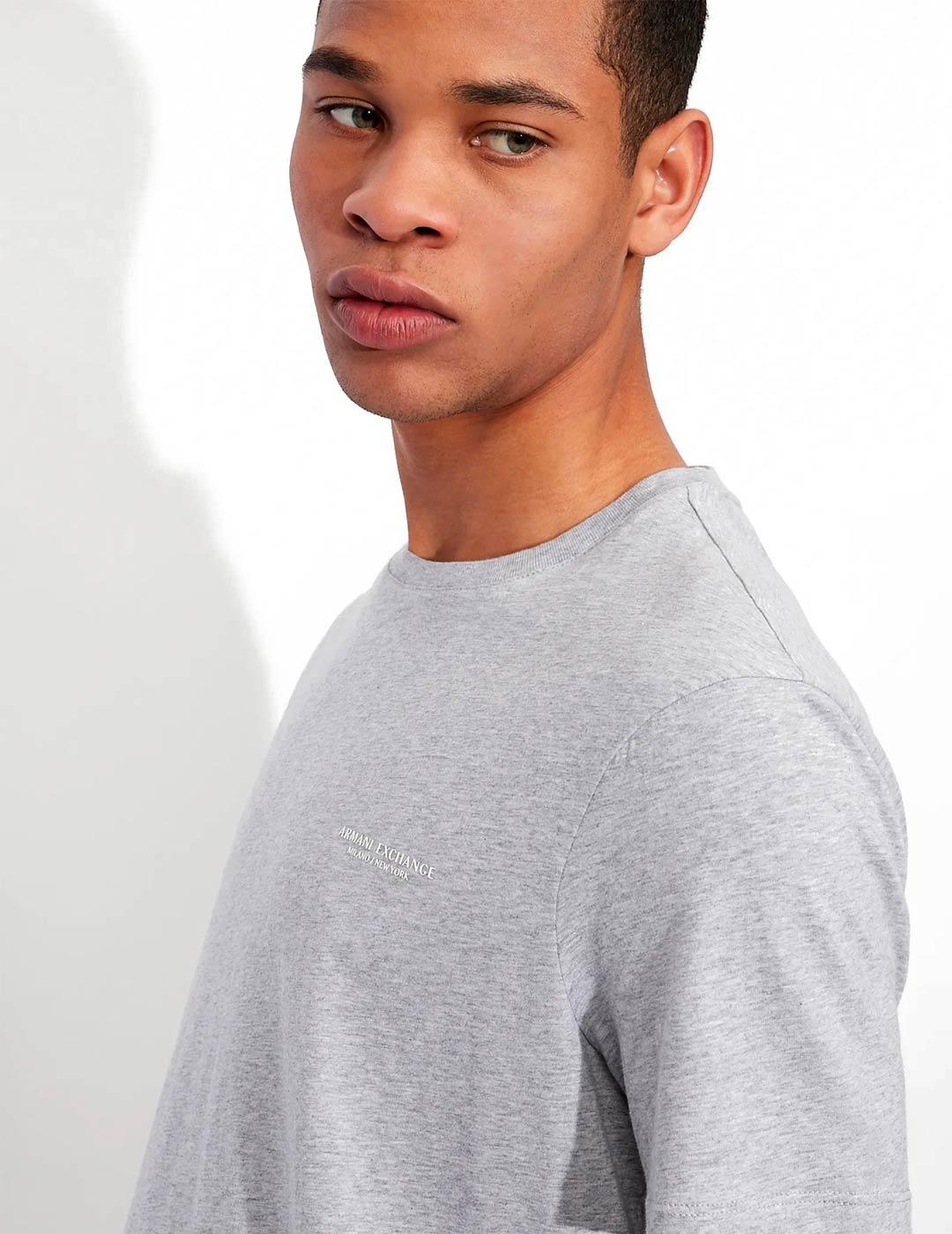 Armani Exchange Camiseta Hombre Gris