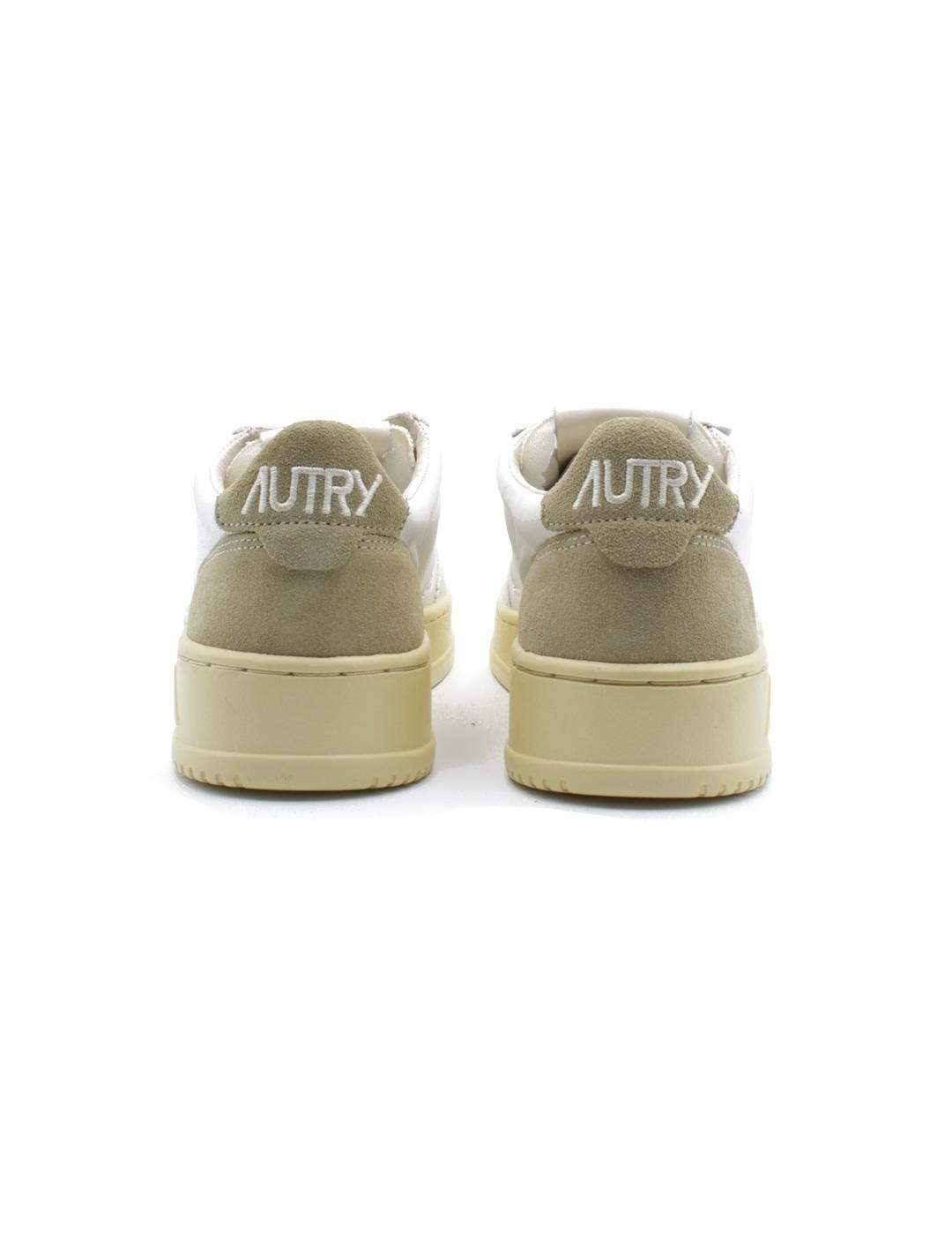 Autry Medalist Low AULWSL07 Zapatillas Mujer Blanca Beige