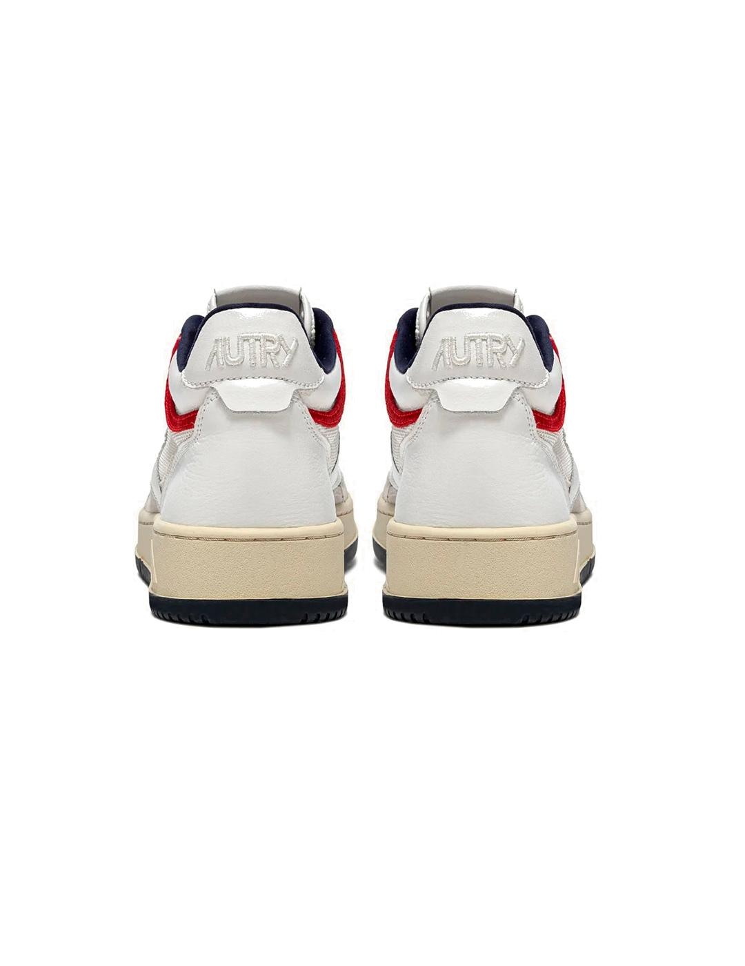 Autry Open MId AOMWCE05 Zapatillas Mujer Blancas