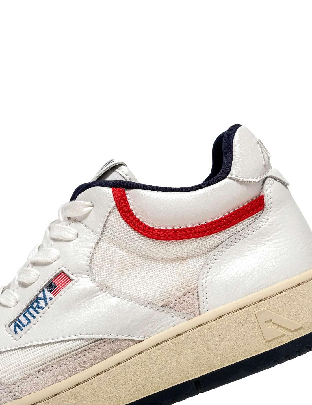 Autry Open MId AOMWCE05 Zapatillas Mujer Blancas