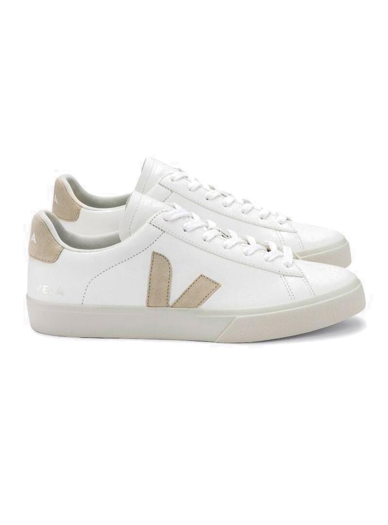 Veja Campo Zapatillas Chromefree Leather White Emeraude