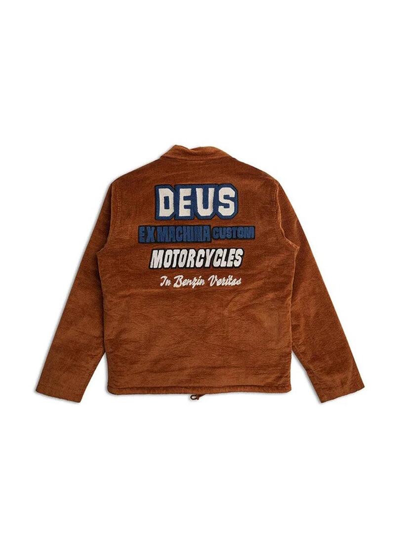 Deus Ex Machina Riders Friend Chaqueta Hombre Pana Marrón
