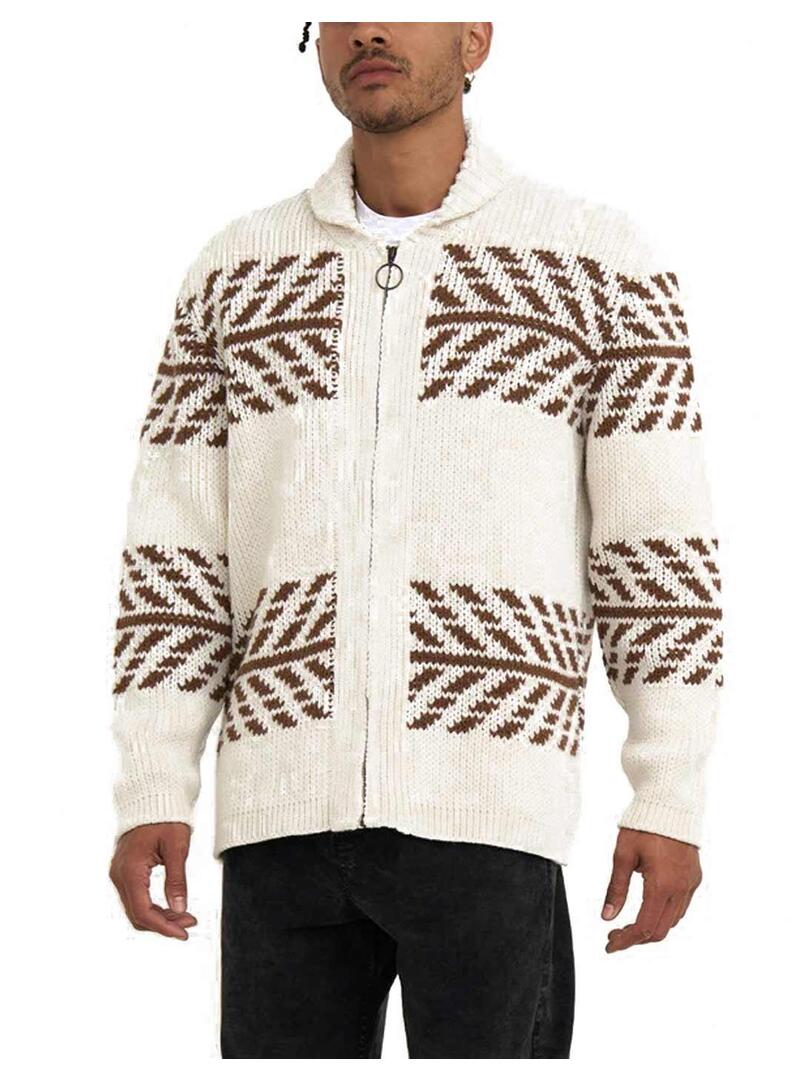 Deus Ex Machina Prime Cardigan Chaqueta Punto Hombre Beige