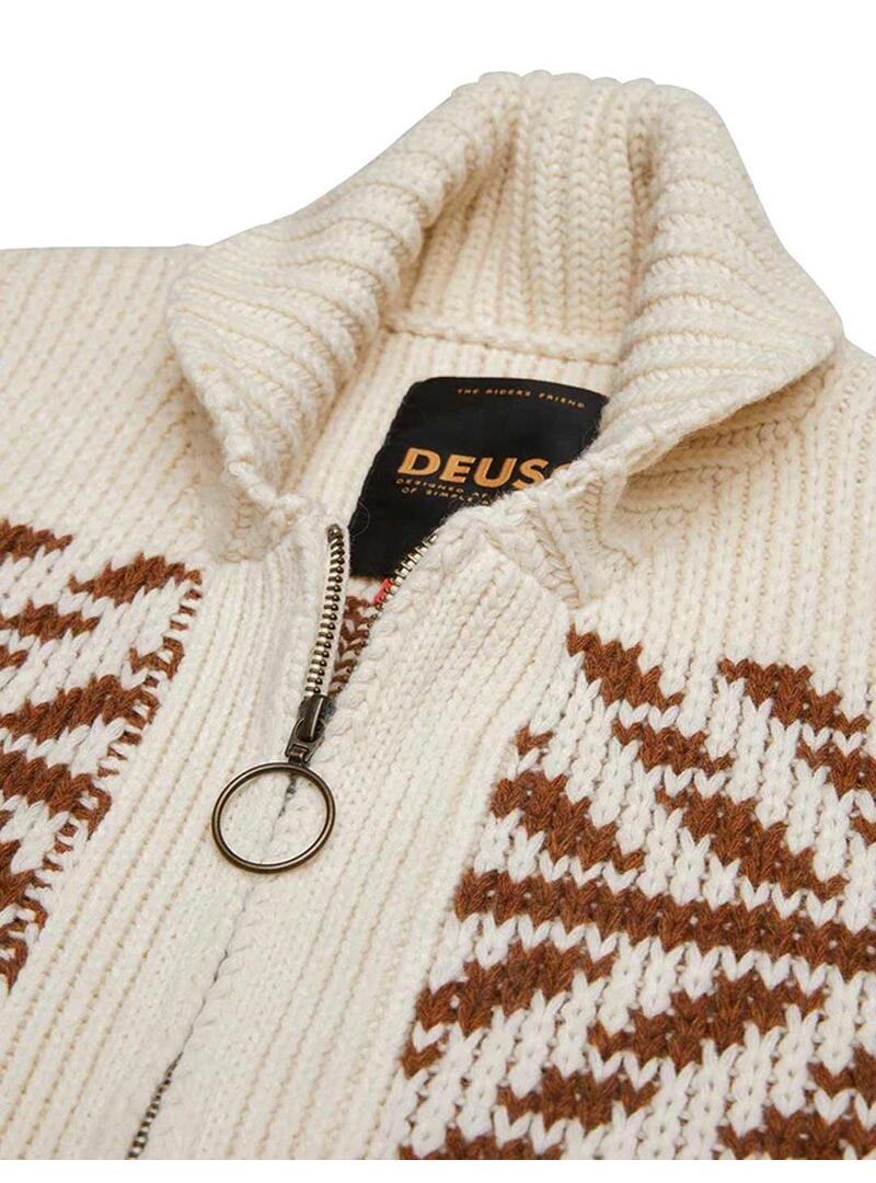 Deus Ex Machina Prime Cardigan Chaqueta Punto Hombre Beige