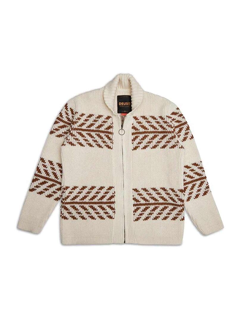 Deus Ex Machina Prime Cardigan Chaqueta Punto Hombre Beige