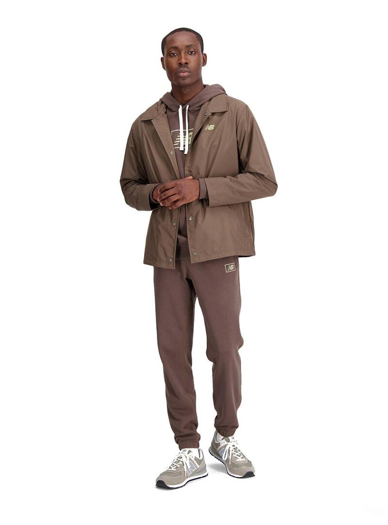 Chaqueta New Balance MJ33515 Impermeble Marrón
