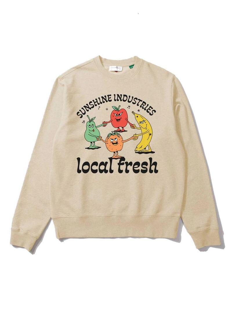 Edmmond Studios Local Fresh Sudadera Hombre Beige Oscuro