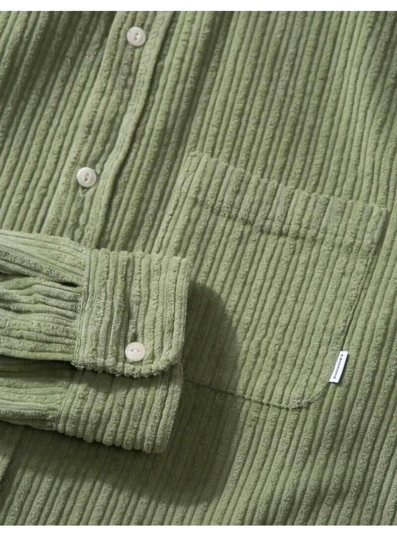 Edmmond Studios French Cord Camisa Hombre Verde