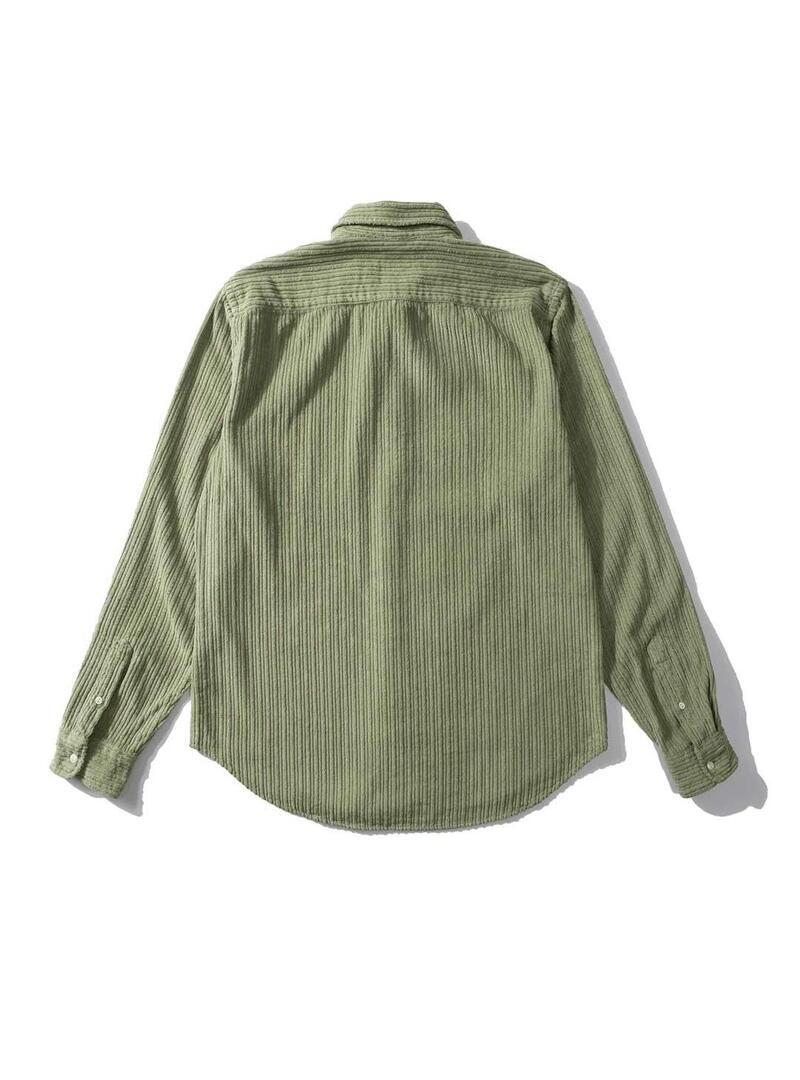 Edmmond Studios French Cord Camisa Hombre Verde