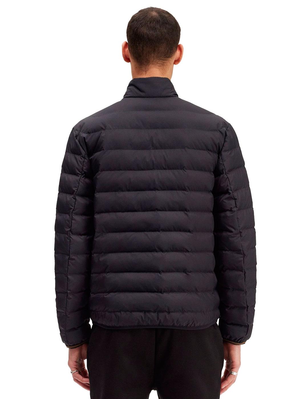 Fred Perry Chaqueta Hombre Acolchada Negra