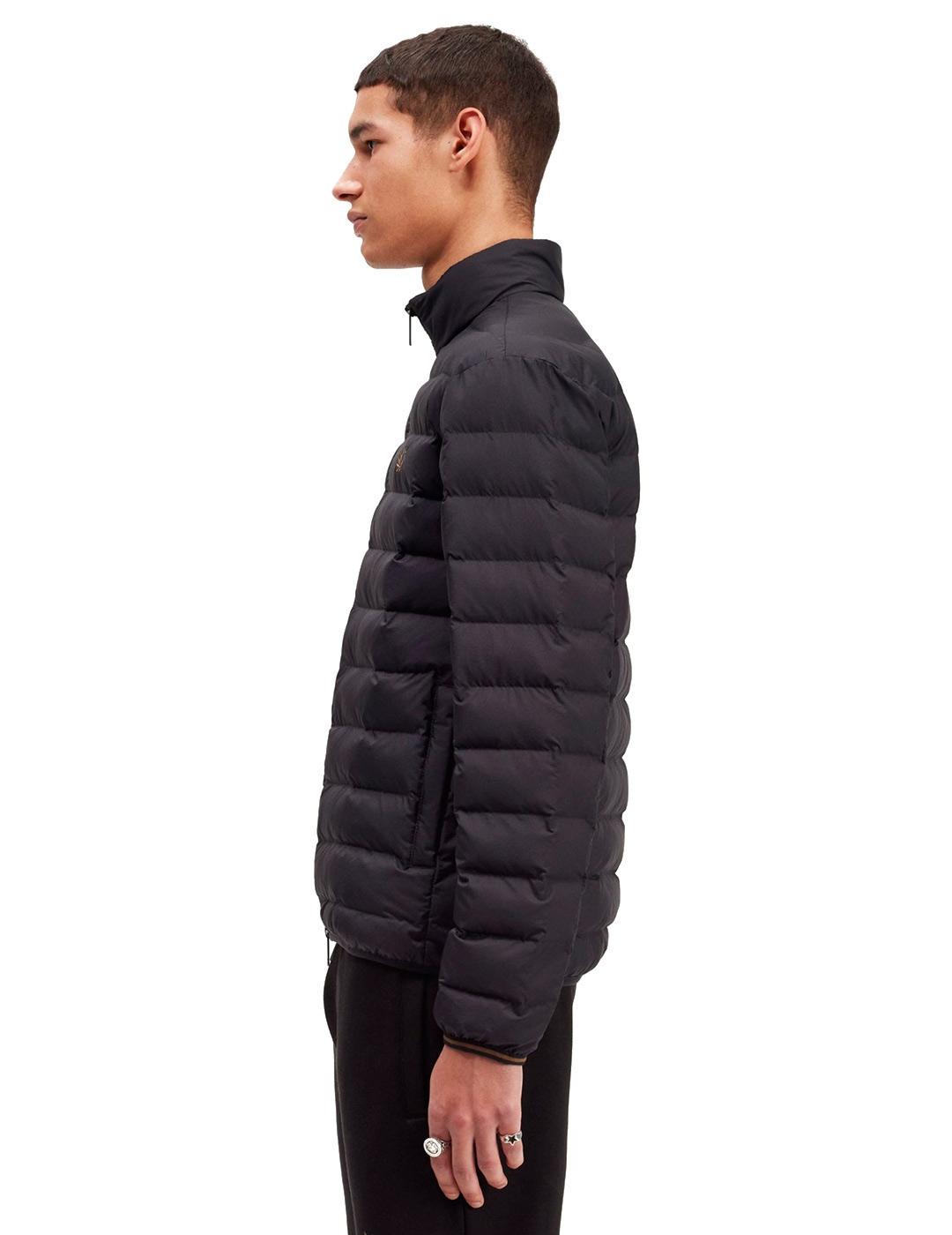 Fred Perry Chaqueta Hombre Acolchada Negra