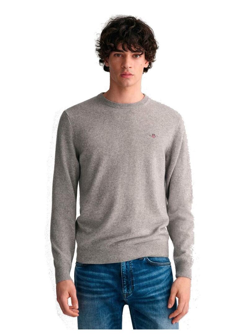 Gant Lambswool Jersey Fino Hombre Verde Oscuro