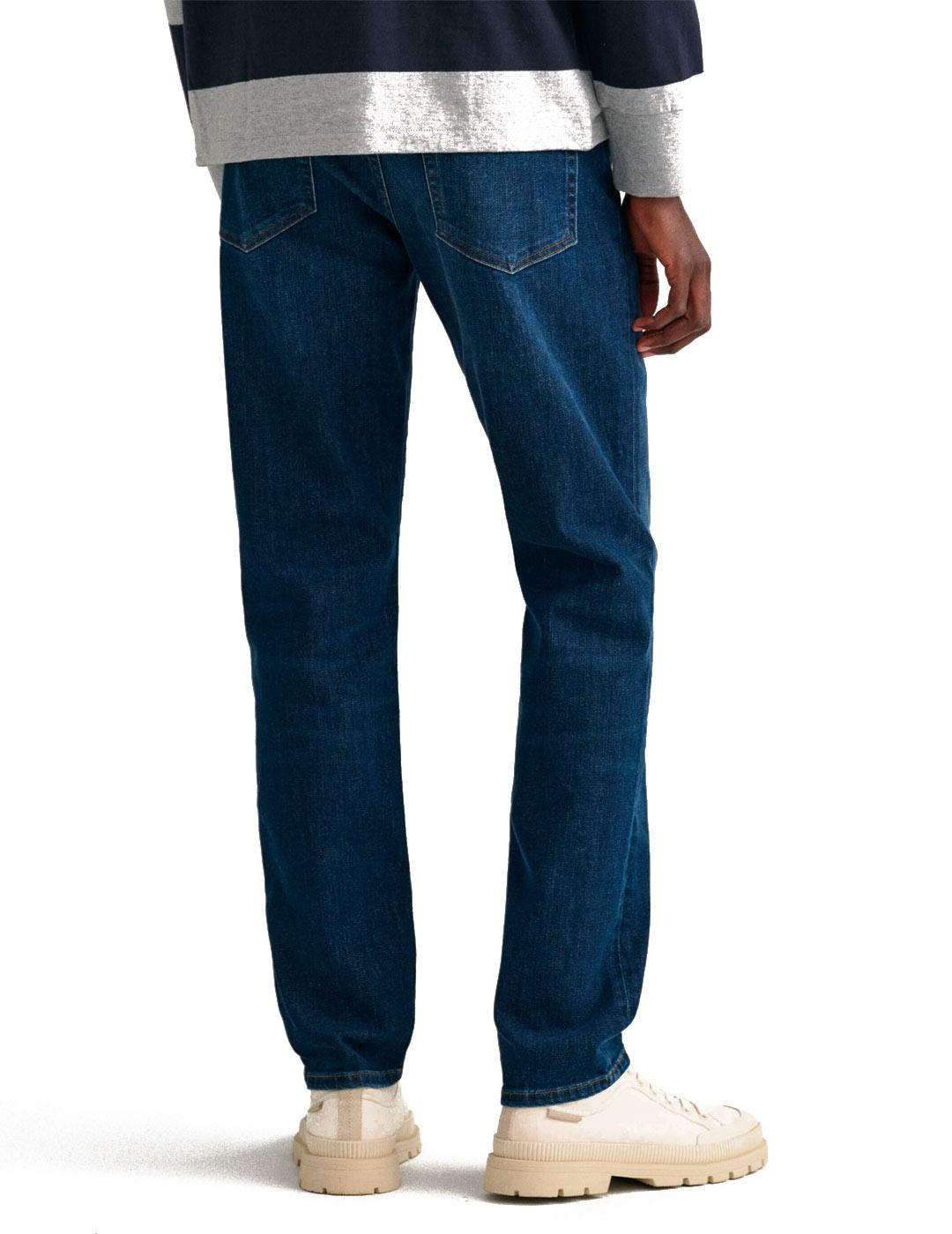 Gant Vaquero Slim Hombre Azul Oscuro