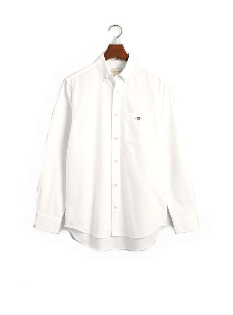 Gant Oxford Regular Fit Camisa Hombre Blanca