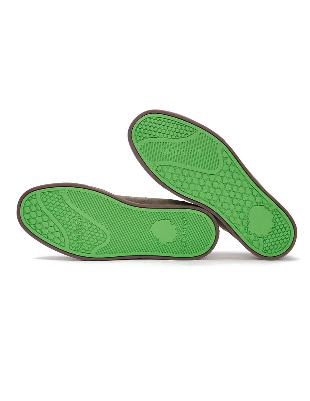 Satorisan Heisei Suede Zapatillas Hombre Gris Elephant