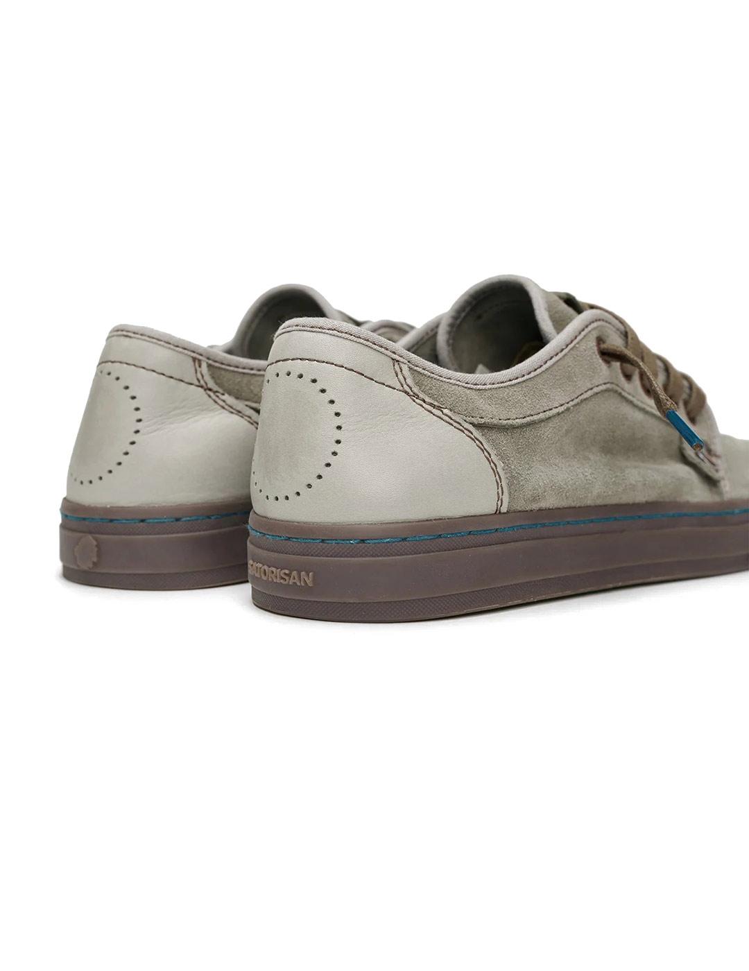 Satorisan Heisei Suede Zapatillas Hombre Gris Elephant