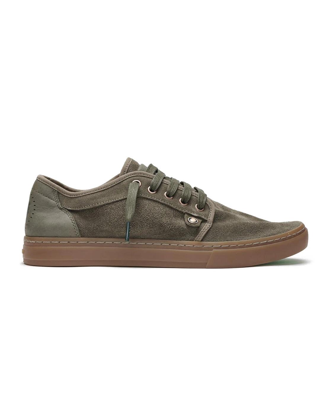 Satorisan Heisei Suede Zapatillas Hombre Verde Peat Green