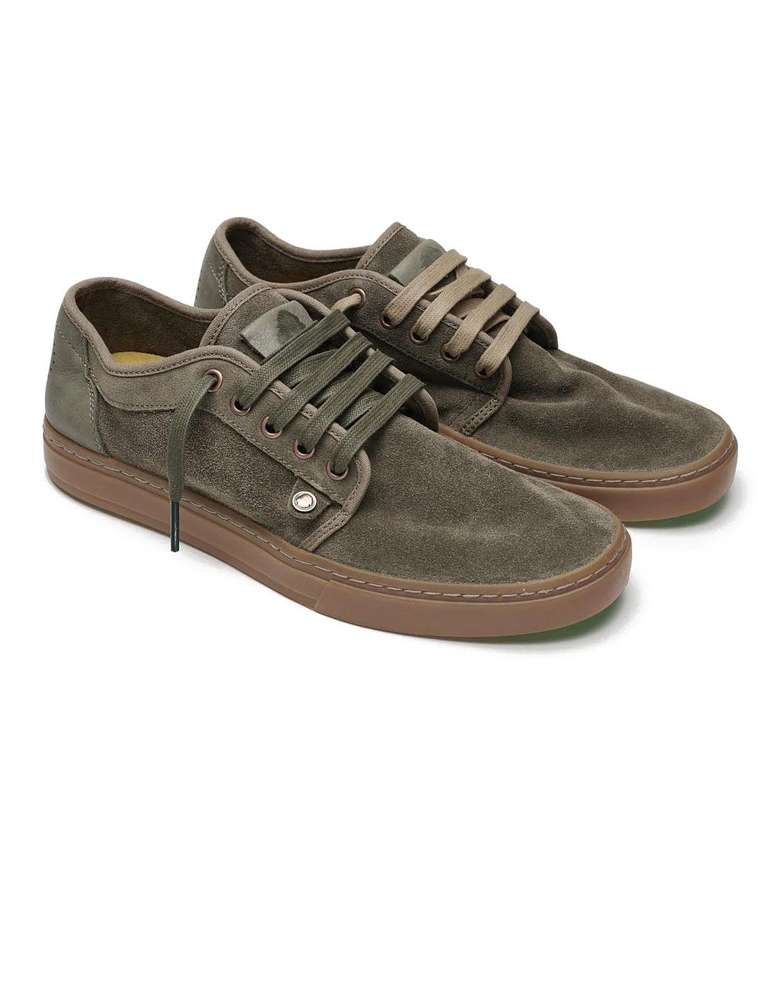 Satorisan Heisei Suede Zapatillas Hombre Verde Deep Khaki