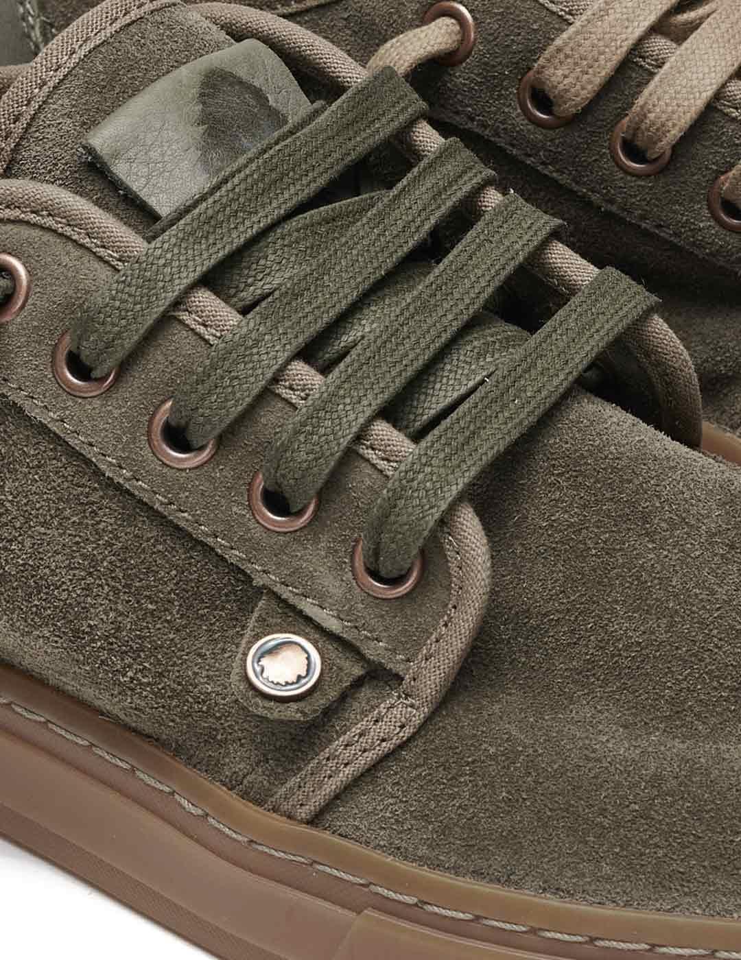 Satorisan Heisei Suede Zapatillas Hombre Verde Deep Khaki