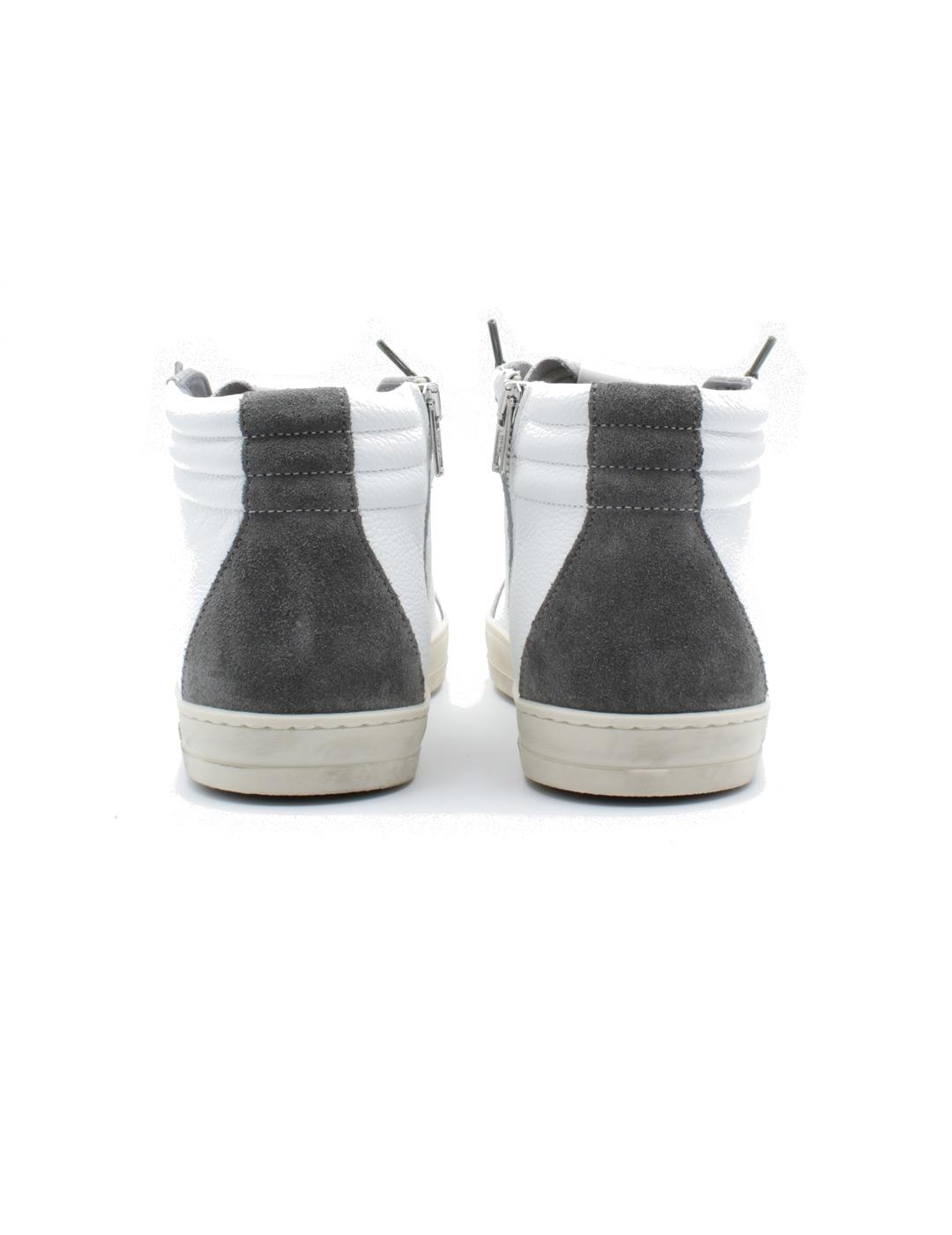 P448 Skate Reflex Zapatillas Hombre Blanca Gris