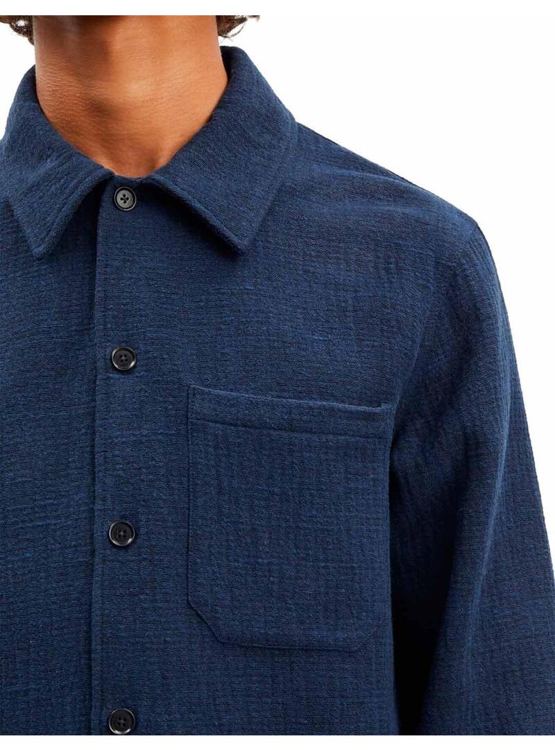 Sobrecamisa Samsoe Franels Taka Azul Marino