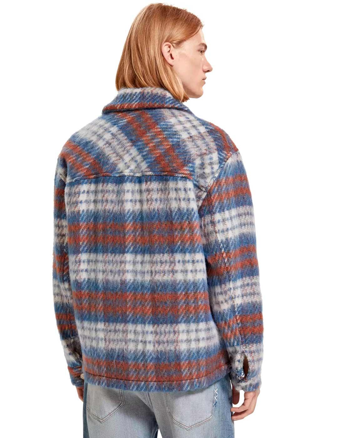 Scotch Soda Sobrecamisa Cuadros Hombre Lana Cepillada