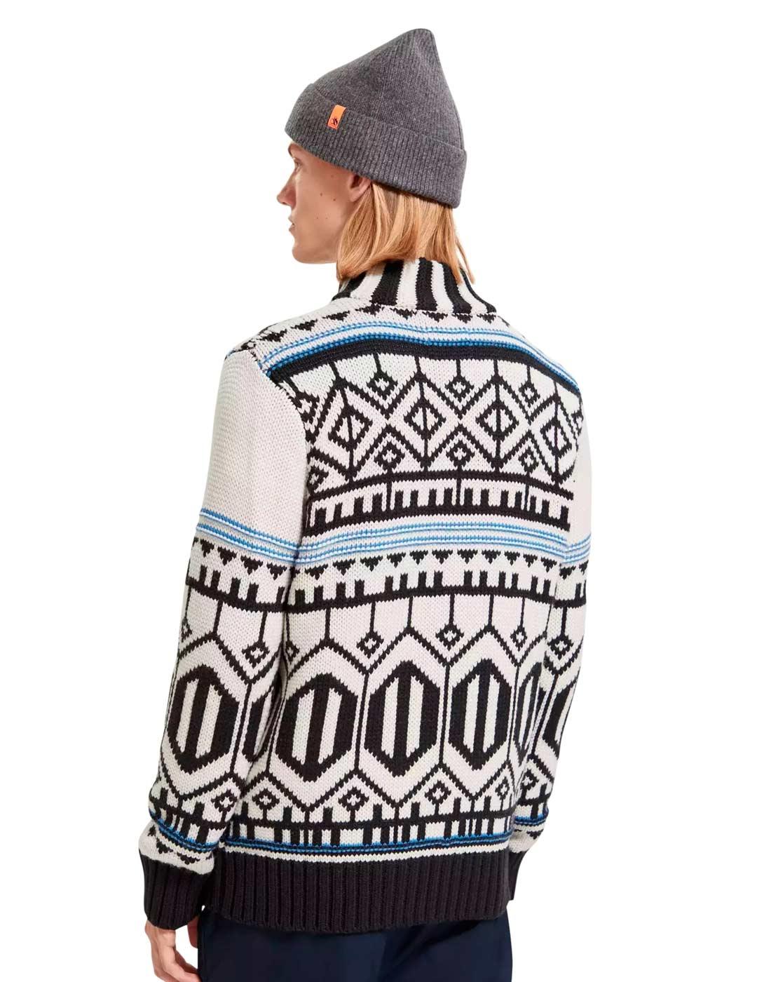 Scotch Soda Chaqueta de Punto Hombre Parka interior