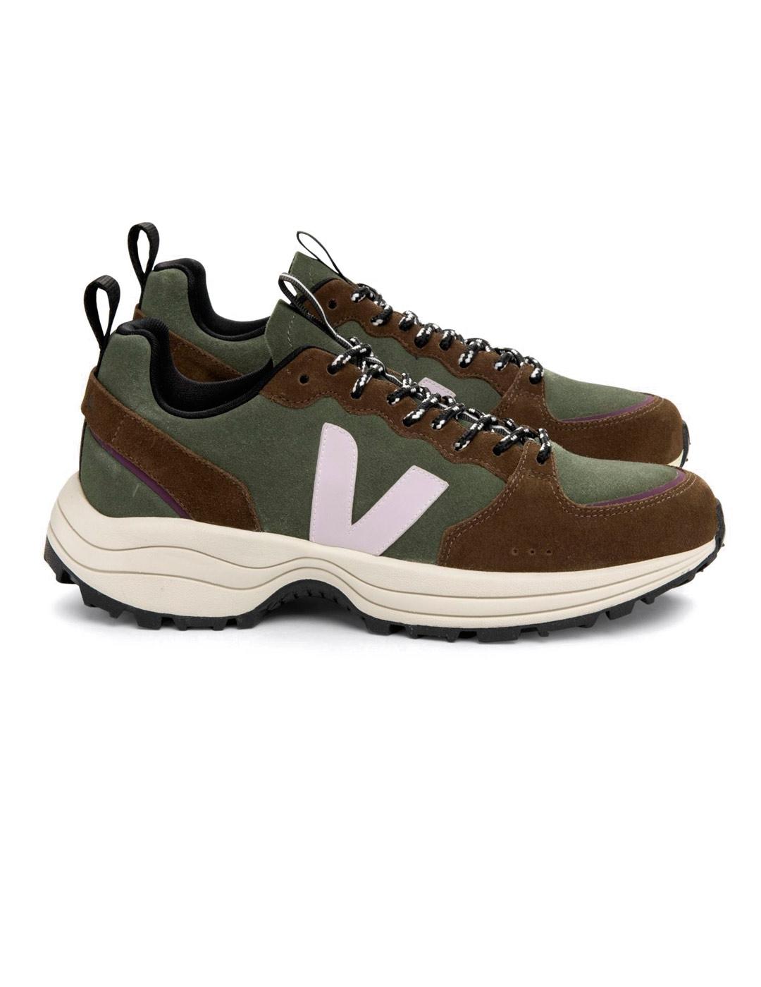 Zapatillas Veja Venturi Suede Mud Parme Multico Verde