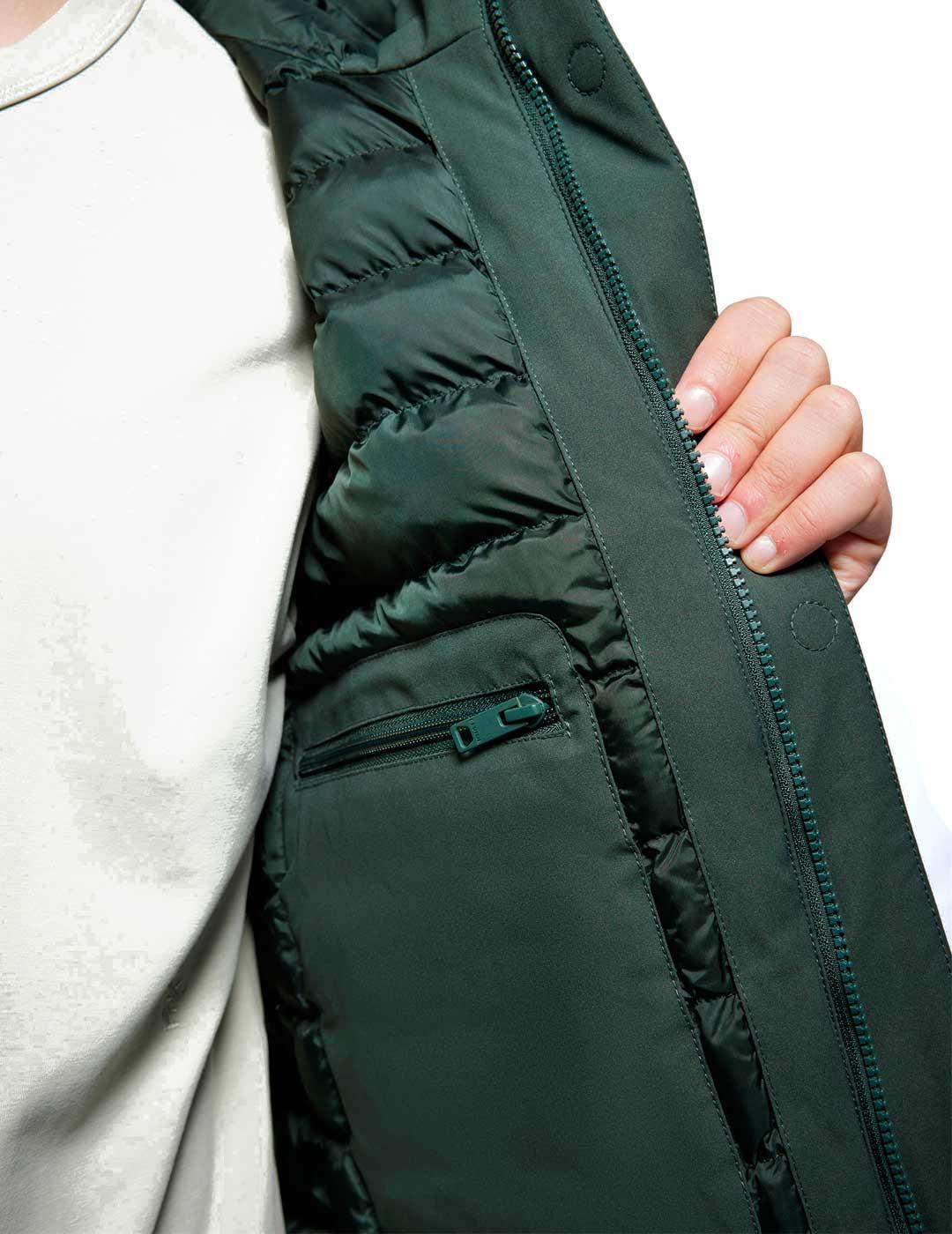 Elvine Vhinner Parka Hombre Verde