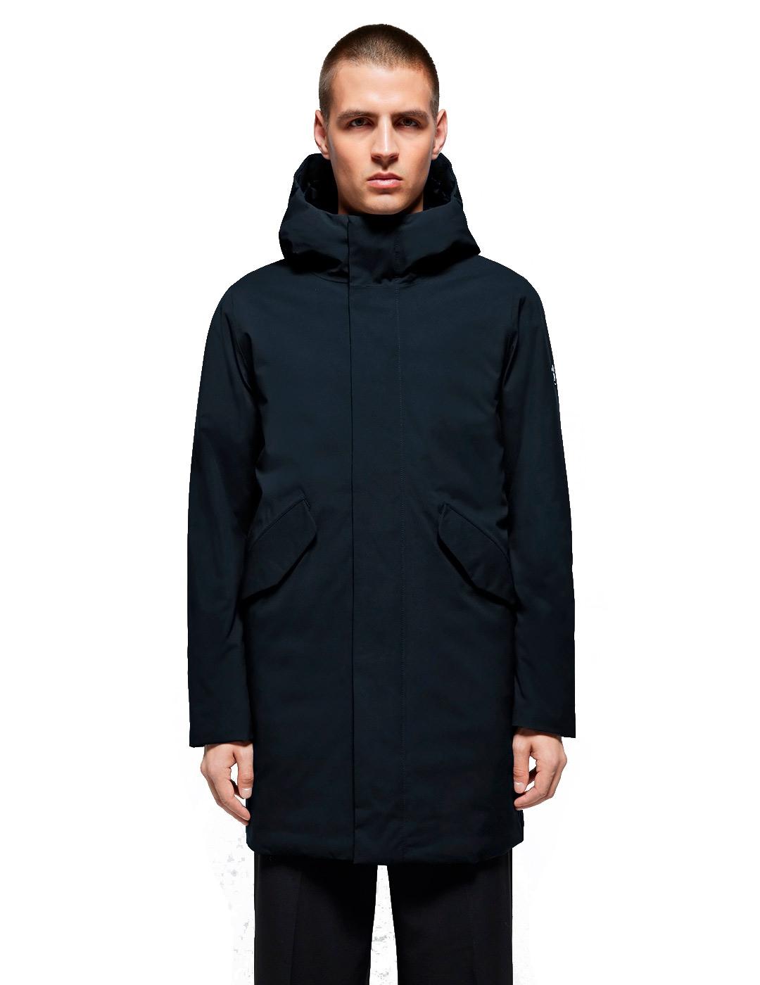 Parka Elvine Larga Hjalmar Azul Marino