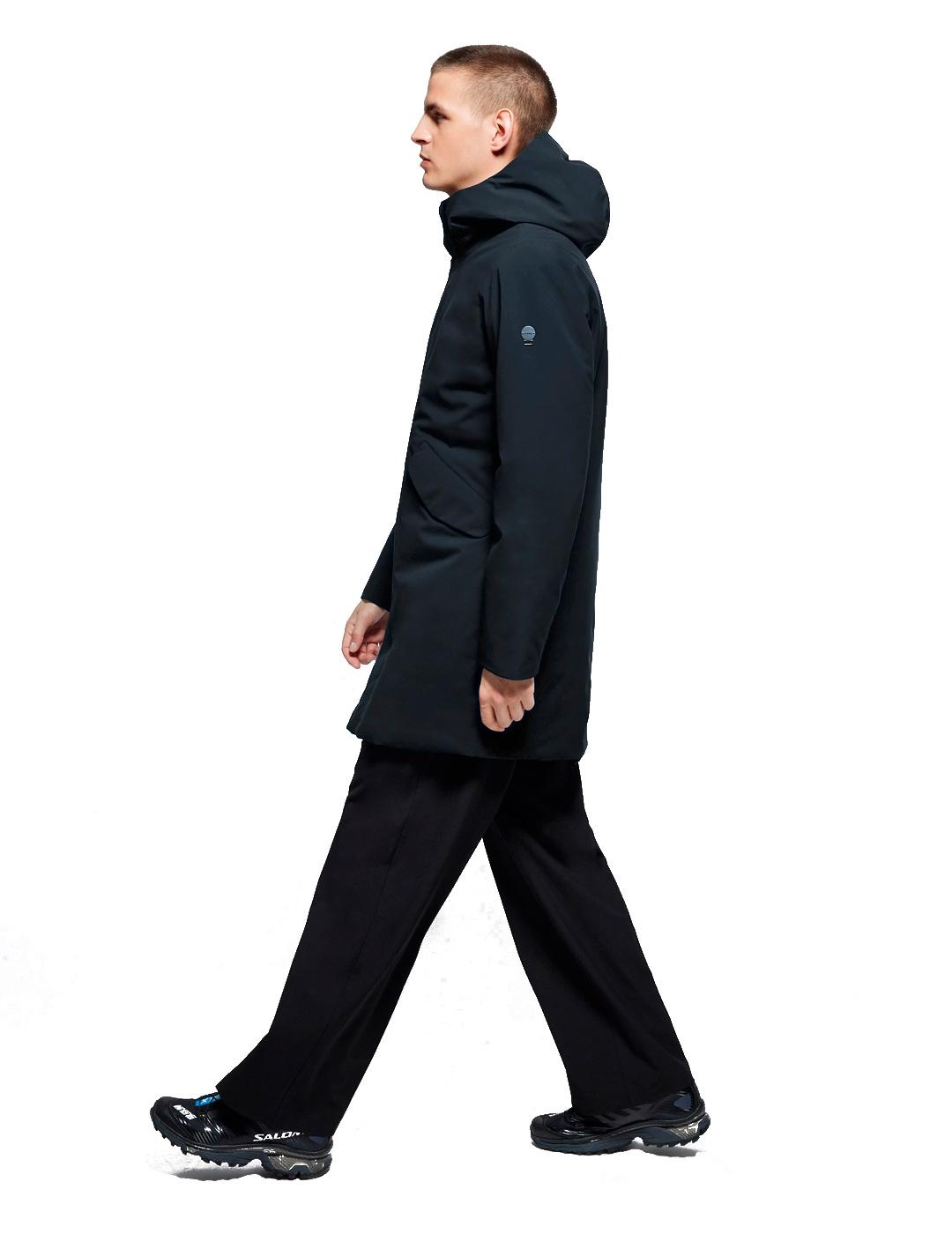 Parka Elvine Larga Hjalmar Azul Marino