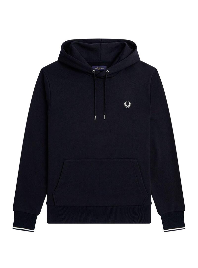 Fred Perry M2643 Sudadera Hombre Azul Marino