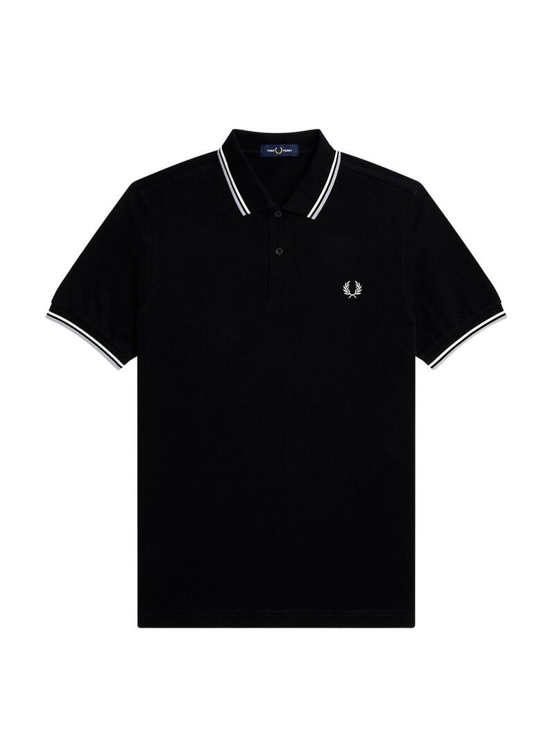Polo Fred Perry M3600 Franjas Azul Marino