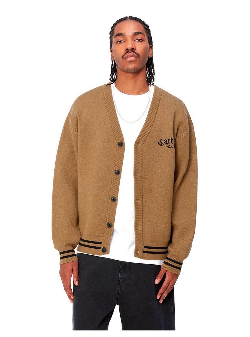 Carhartt Onyx Cardigan Chaqueta Hombre Camel