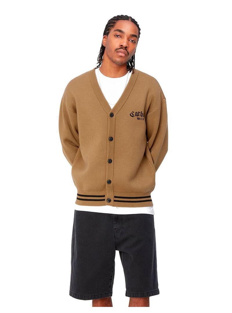 Carhartt Onyx Cardigan Chaqueta Hombre Camel