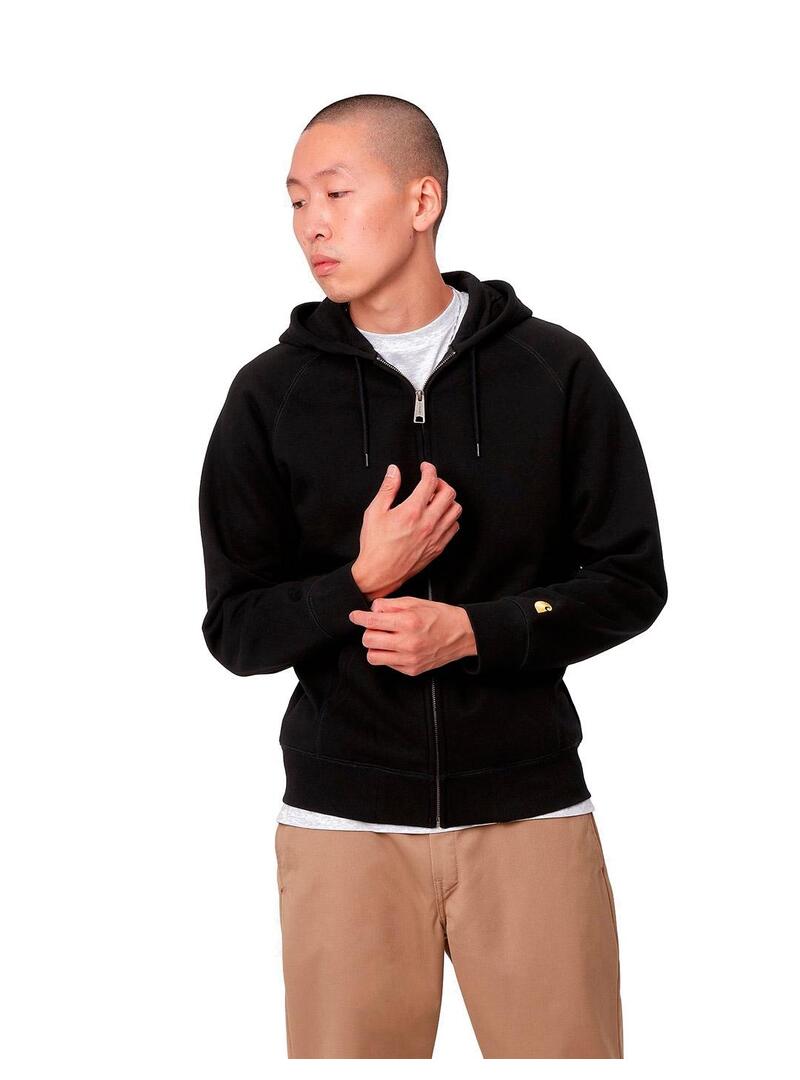 Carhartt Hooded Chase Jacket Sudadera Hombre Negra
