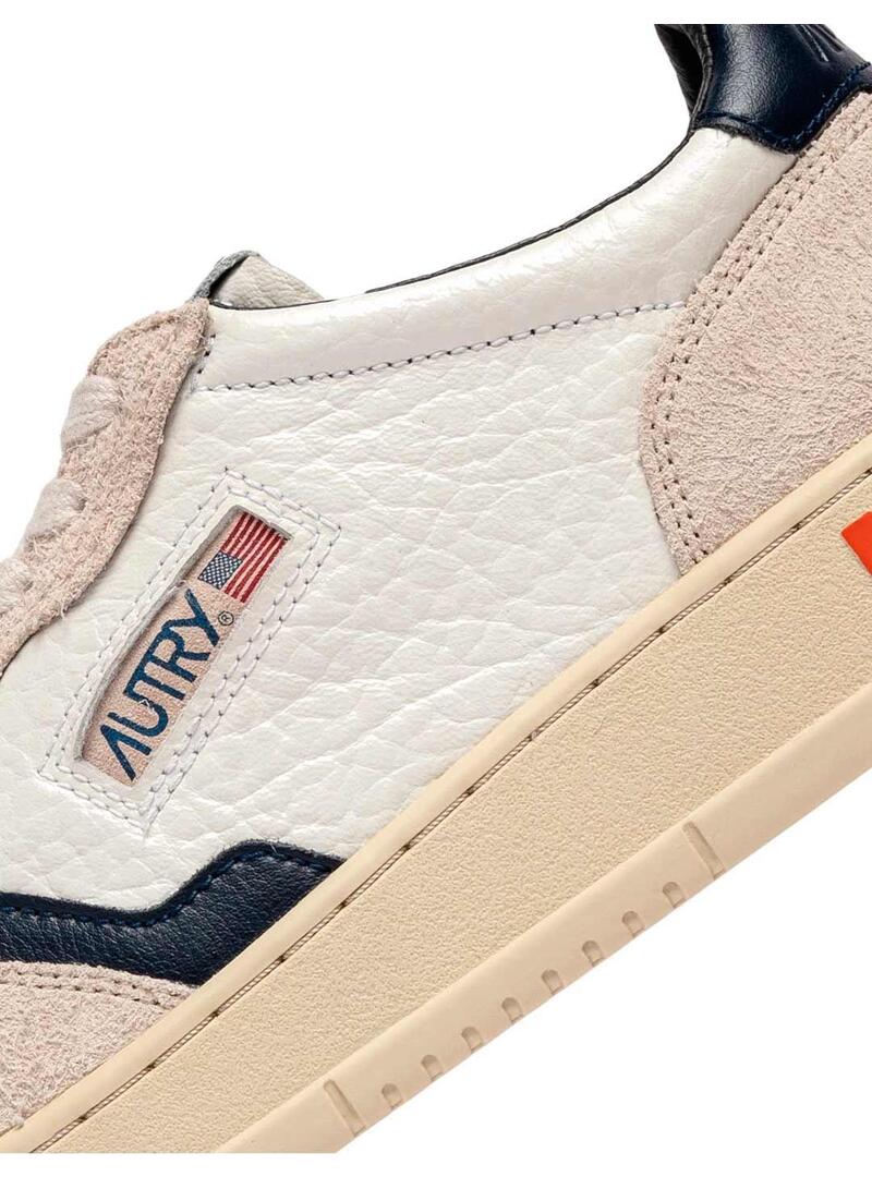 Autry Medalist AULWHE02 Zapatillas Mujer Blanca Marino
