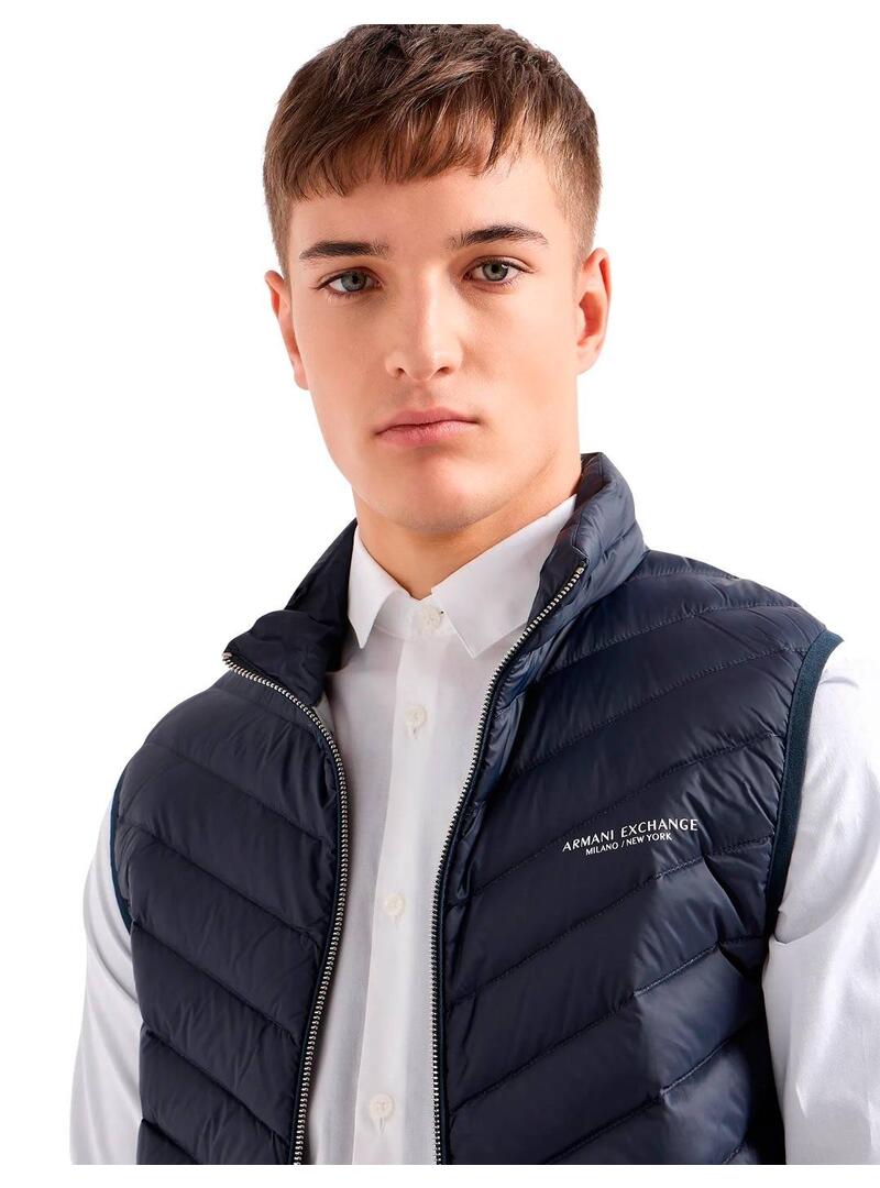 Chaleco Acolchado Armani Exchange  Marino