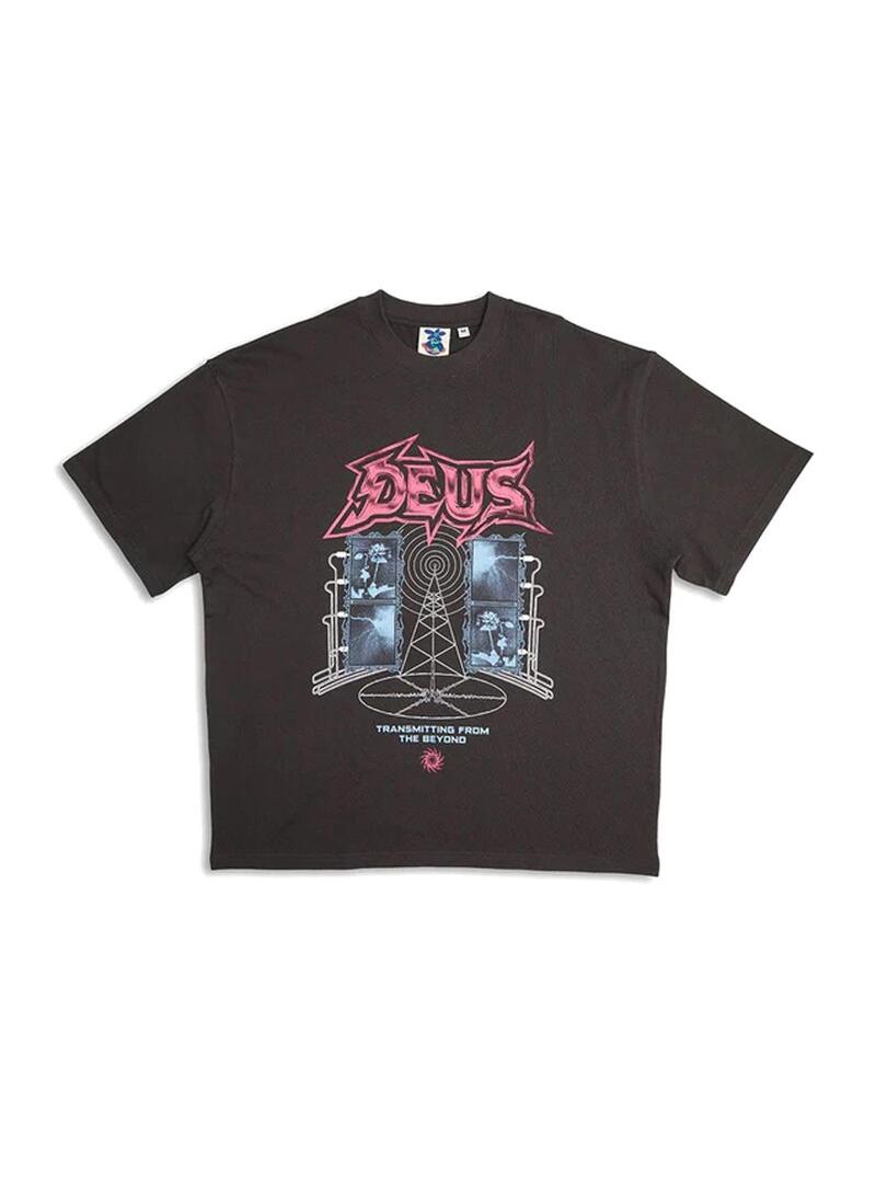 Deus Ex Machina Transmission Tee Camiseta Hombre Gris