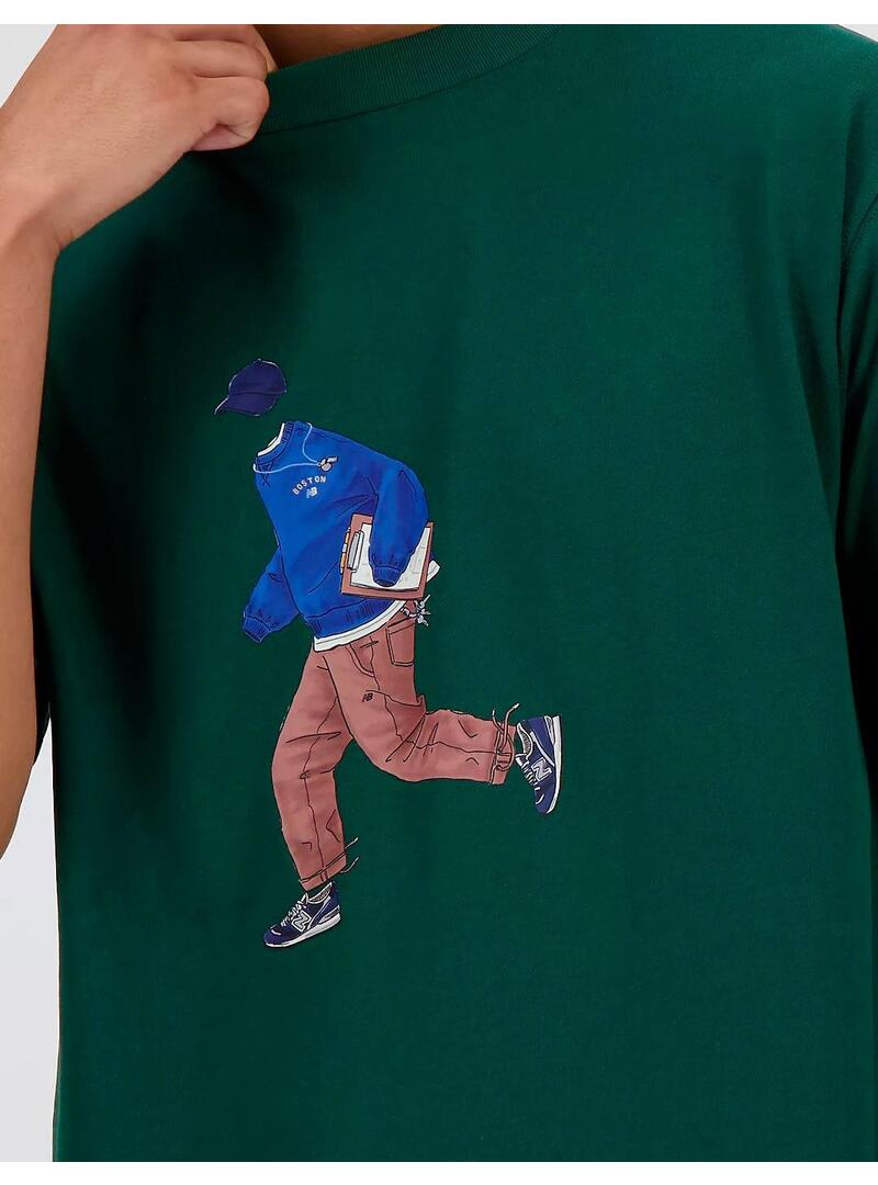 Camiseta New Balance Athletics Sport MT41579 Verde